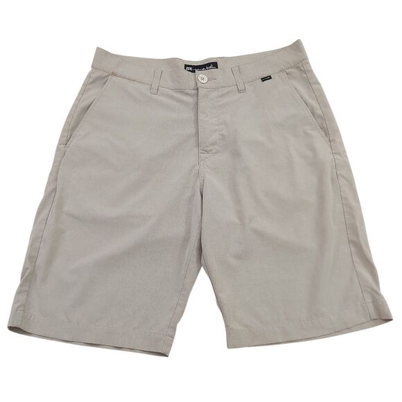 Travis Mathew Shorts Mens 32 Beige Lightweight Breathable Performance Golf - Picture 1 of 10